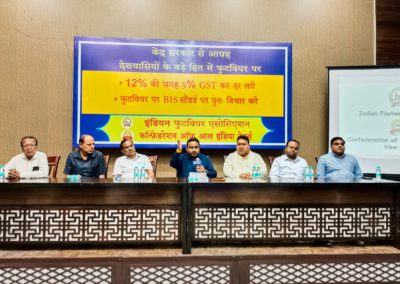 Press Conference of Indian Footwear Association at Delhi